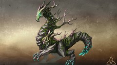 Dragons Monsters Earth crystals