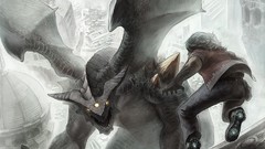 Dragons Monsters glowing fantasy art