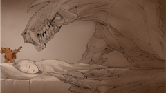 Dragons nightmare sleeping