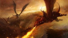 Dragons paintings artwork video games