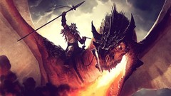 Dragons rider artwork fantasy art
