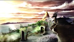 Dragons ruins fantasy art