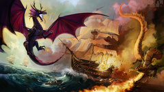 Dragons ships battles