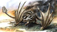 Dragons the elder scrolls v skyrim artwork