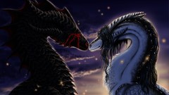 Dragons vampire fantasy art