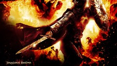 Dragons Warriors flames dragons dogma video games