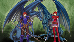 Dragons wings Warriors spears