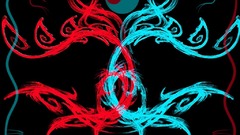 Drargon ying yang neon