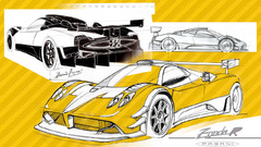 Drawing flood Pagani Zonda 2007 damn detection
