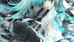 Drawings anime girls hatsune miku vocaloid miku append 