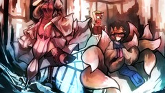 Drawings anime girls touhou animal ears yakumo yukari tails 