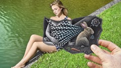 Drawings artwork Ben Heine Pencil Vs Camera