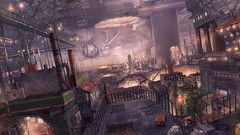 Drawings cities science fiction cityscapes scenic futuristic