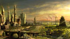 Drawings cityscapes artwork futuristic