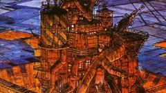 Drawings cityscapes artwork traditional art moebius