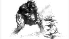 Drawings Frank Frazetta werewolves