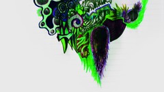 Drawings Green blue white