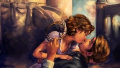 Drawings kissing Rapunzel tangled artwork