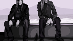 Drawings music bands Black