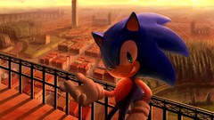 Drawings rivers cityscapes video games Sega Entertainment Sonic 