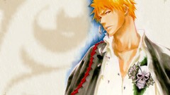 Drawings skulls bleach kurosaki ichigo orange hair