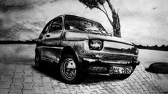 Drawings vehicles Fiat 126P Polski Fiat