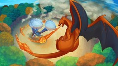 Drawn Pokemon charizard blastoise