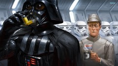 Drawn star wars Darth Vader stormtroopers