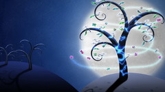 Drawn tree for butterfly