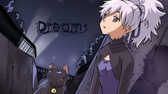 Dreams Animals cats yin anime girls darker than black purple 