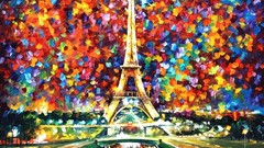 Dreams Eiffel Tower Paris Leonid Afremov