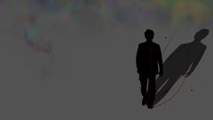 Dreams gray silhouettes lonely galaxies minimalistic