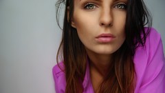 Dreams woman lilac green eyes brunettes