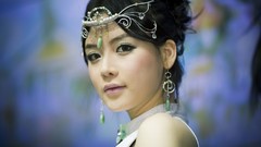 Dress Actress asians stills models photo shoot black hair 