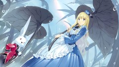 Dress Alice in Wonderland blondes anime girls