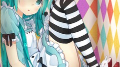 Dress Alice in Wonderland boxes Ribbons anime girls Bunnies 