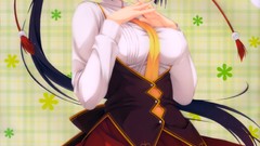 Dress anime girls black hair muririn Yune Amagiri