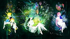 Dress anime girls hatsune miku vocaloid megurine luka kagamine 