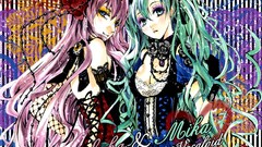 Dress anime girls hatsune miku vocaloid megurine luka video 