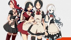 Dress anime girls maids wink thigh highs maid costumes