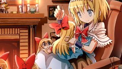 Dress anime girls touhou kirisame marisa alice margatroid video 