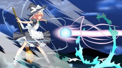 Dress anime girls touhou kirisame marisa rei miyazaki