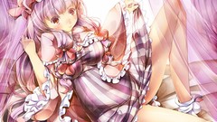 Dress anime girls touhou patchouli knowledge