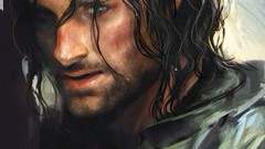 Dress Aragorn artwork the lord of the rings sakimichan portraits