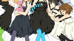 Dress beds anime girls akiyama mio k - on nakano azusa hirasawa 