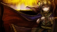 Dress belts blondes bracelets blush anime girls short hair 