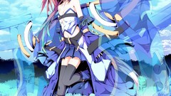 Dress blondes skirts anime girls nekomimi animal ears thigh 