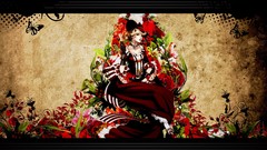 Dress blondes woman Flowers