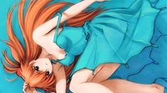 Dress blue eyes cleavage