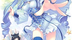 Dress blue eyes long